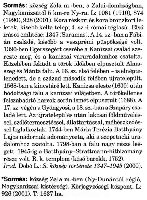 Sormás - Magyar Nagylexikon.jpg Sormás - Magyar Nagylexikon.jpg